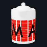 Tetera Monograma simple añada su letra de nombre man mini<br><div class="desc">diseño</div>