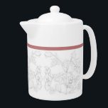 Tetera Mughal Design on a Teapot<br><div class="desc">The design on this product is based on a painting by me, that is inspired by the beauty of a sculpture on the wall of a Mughal monument in Agra, India. The Mughals are long gone but with this design you can enjoy the elegance and charm of a bygone era...</div>