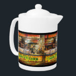 Tetera No puedes competir con eso<br><div class="desc">Pintura de un vendedor en Coney Island,  por la ciudad de Nueva York,  Bella Artes Artista,  Gaye Elise Beda Véase gayeeliseda.tienda https://www.redbubble.com/shop/?query=Gaye Elise Beda&ref=search_box https://gayeelise-beda.pixels.com http://www.zazzle.com/gaye elise beda gifts・q=gaye beda beda&x=-749&y=-1111 Original</div>