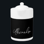 Tetera Nombre propio manuscrito minimalista y sencillo ne<br><div class="desc">No hay necesidad de confusión. Un diseño sencillo,  sencillo e innovador. Este eres tú.</div>
