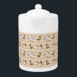 Tetera patrón de perro shih tzu<br><div class="desc">patrón de perro shih tzu</div>