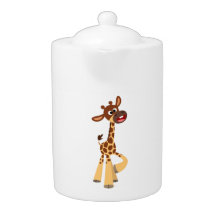 Personalizado lindo bebé Giraffe Teapot