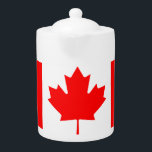 Tetera Pitcher con bandera de hoja de Canadá<br><div class="desc">Hoja de Canadá.</div>