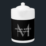 Tetera Plantilla Minimalista moderna de monograma gris ne<br><div class="desc">Consulte nuestras modernas plantillas minimalistas para ayudarle a diseñar su producto profesional perfecto.</div>