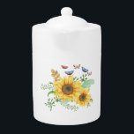 Tetera primavera de girasol<br><div class="desc">primavera de girasol, ¿eres un amor primaveral? ¿o te encanta la flor? Bueno, esta divertida primavera de 2021 es una excelente elección para ti. Muestra el mundo que tu arte girasol ama con este diseño divertido. Añada a su armario o regalo a un amigo o familiar. Si buscas la diversión...</div>