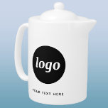 Tetera Promoción de logotipos simples y marcas comerciale<br><div class="desc">Sencillo logotipo y texto personalizado para su empresa. Reemplace el logotipo y el texto por el propio personalizar. Utilícelos usted mismo,  en su restaurante,  bar,  cafetería o negocio,  dáselos a sus empleados y personal,  vendérselos a clientes y clientes o regalarlos como material promocional para inspirar la lealtad del cliente.</div>
