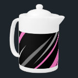 Tetera Resumen blanco y negro rosado<br><div class="desc">Resumen blanco y negro rosado</div>