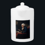 Tetera Retrato de miembro, padre fundador de Benjamin Fra<br><div class="desc">Benjamin Franklin: Un hombre de muchos talentos - Benjamin Franklin, un padre fundador de los Estados Unidos, era un hombre de extraordinario intelecto y diversos talentos. Nacido en Boston, Massachusetts, en 1706, se estableció rápidamente como un polimatemático, destacando en campos tan variados como la ciencia, la política y la filosofía....</div>