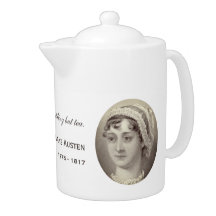 Retrato y cita de Jane Austen… nada pero té