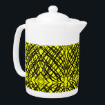Tetera Scribe simple | Tejido Espejo | Amarillo |<br><div class="desc">Cuando estábamos jugando y ocurrió este patrón negro,  luego probamos el azulejo reflejado y esto sucedió,  nunca pensamos que sería un diseño tan grandioso,  agregar color lo hace aún mejor. Puede agregar este interesante diseño a cualquier producto que desee,  cambiarlo a cualquier color que desee. Esperamos que lo disfrutes.</div>