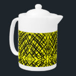 Tetera Scribe simple | Tejido Espejo | Amarillo |<br><div class="desc">Cuando estábamos jugando y ocurrió este patrón negro,  luego probamos el azulejo reflejado y esto sucedió,  nunca pensamos que sería un diseño tan grandioso,  agregar color lo hace aún mejor. Puede agregar este interesante diseño a cualquier producto que desee,  cambiarlo a cualquier color que desee. Esperamos que lo disfrutes.</div>