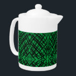 Tetera Scribe simple | Tejido Espejo | Verde |<br><div class="desc">Cuando estábamos jugando y ocurrió este patrón negro,  luego probamos el azulejo reflejado y esto sucedió,  nunca pensamos que sería un diseño tan grandioso,  agregar color lo hace aún mejor. Puede agregar este interesante diseño a cualquier producto que desee,  cambiarlo a cualquier color que desee. Esperamos que lo disfrutes.</div>