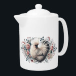 Tetera Silkie Chicken Teapot<br><div class="desc">Trae un toque de fantasía y encanto a tu cocina con esta tetera de pollo Silkie muy bien diseñada. Esta tetera, que combina elegancia y diseño lúdico, presenta el acento de Silkie con sus plumas suaves. Ideal para los amantes del pollo, los amantes del té o los amantes de la...</div>