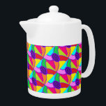 Tetera Snazzy Dizzy arte de grandes colores diseñado para<br><div class="desc">Snazzy Dizzy el arte de los grandes colores</div>
