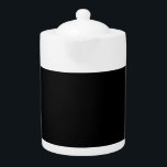 Tetera Solo código hex negro 000000<br><div class="desc">Sólo código hexadecimal negro 000000,  color de tendencia,  medianoche,  coincidencia de colores,  gótico</div>