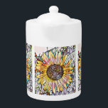 TETERA SUNFLOWER<br><div class="desc">Diseño artístico de un girasol de bonito.</div>