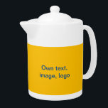 Tetera Tea Pot Medium Yellow<br><div class="desc">Con la capacidad de poner su propia imagen (foto, logotipo) y/o su propio texto (contenido, fuente, color, tamaño, ubicación) en este producto. Haga clic en el botón "Personalizar" o "Personaliza" para cualquier actualización! Met de mogelijkheid om eigen afbeelding (foto, logo) en/de eigen tekst (inhoud, lettertype, kleur, grootte, locatie) toe the...</div>
