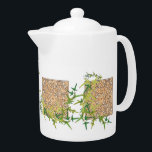 Tetera temática céltica<br><div class="desc">Naturaleza y pote inspirado céltico del té.  Grande para cualquier cocina.</div>