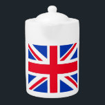 Tetera Unión Británica Jack Teapot<br><div class="desc">Este diseño está incluido en la Royal in London Fashion Collection. Los productos de esta línea pueden mostrar diferentes culturas británicas. Se muestra la bandera de Union Jack. Para más productos temáticos; por favor vea Nuestras otras ciudades de moda. Cada ciudad tiene una variedad de artículos de diseño con un...</div>