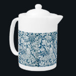 Tetera William Morris Vintage Flores Aves Blue White<br><div class="desc">William Morris Vintage Flowers Birds Blue White Teapot - La imagen que embellece este producto es un diseño floral de William Morris que data de 1882 - el patrón se creó originalmente como un diseño de papel pintado. Morris fue un diseñador y fabricante textil muy popular del siglo XIX, inglés,...</div>