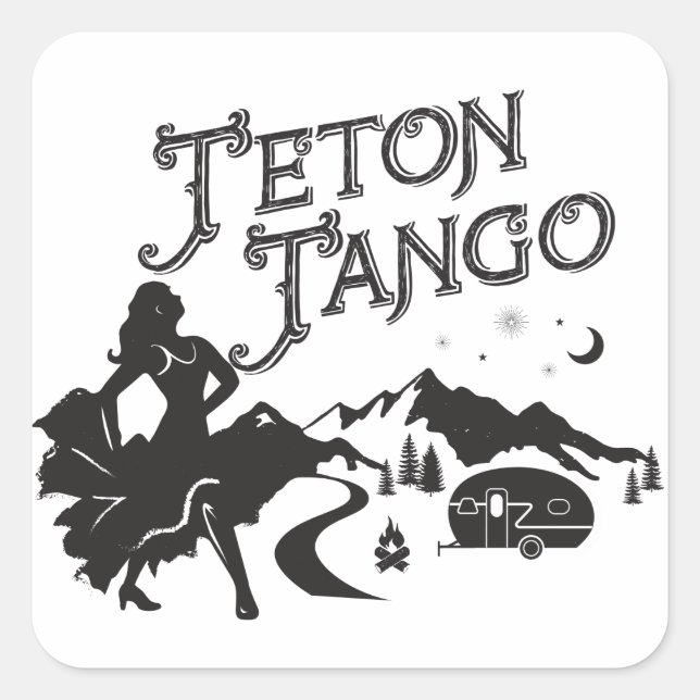 Teton Tango Pegatina (Anverso)