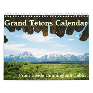 Tetons magnífico del calendario de Yellowstone