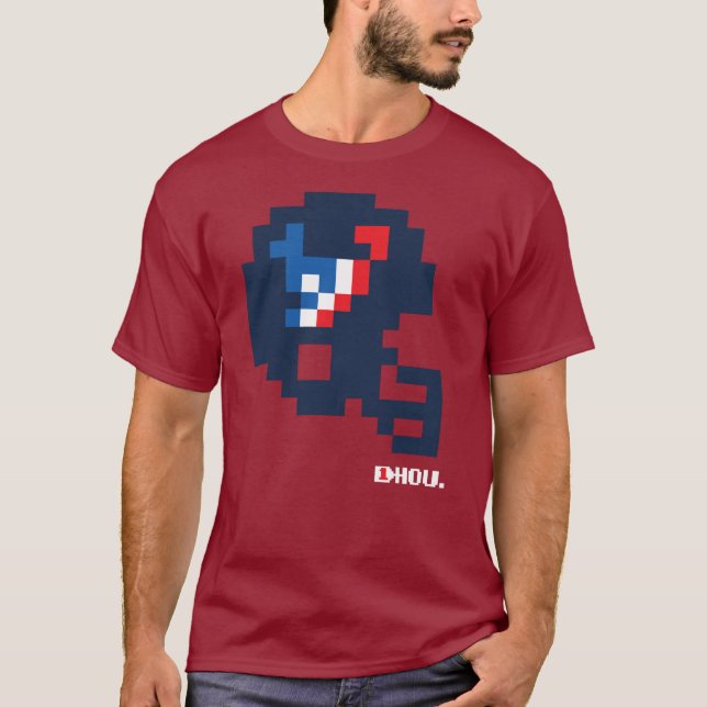 Texans Tecmo Bowl Casco camiseta (Anverso)