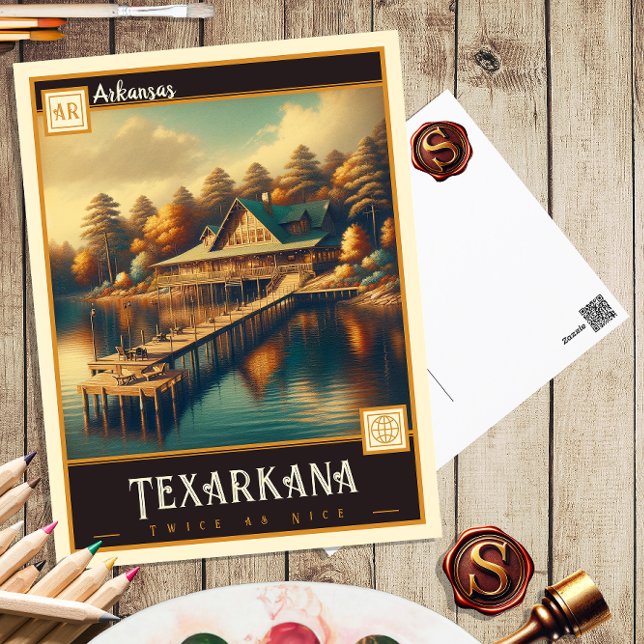 Texarkana, Arkansas | Postal de época (Subido por el creador)