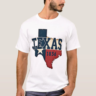 Texas 1836 Camiseta Patriótica Vintage Bandera Dis