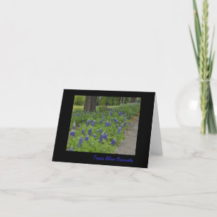 Texas Blue Bonnets - Tarjeta de nota