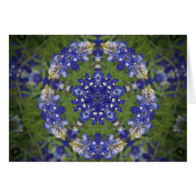 Texas Bluebonnet Kaleidoscope (Anverso (Horizontal))