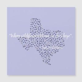 Texas Bluebonnet Wildflowers Mensaje Regalo de Tex