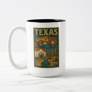Texas Ceramic Mug - Copa del Estado de Texas