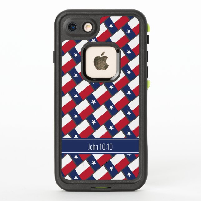 TEXAS FLAG Personalizado Escritura TEXAN elegante (Reverso)