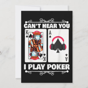 Texas Holdem Poker no puede oírte jugar al póquer