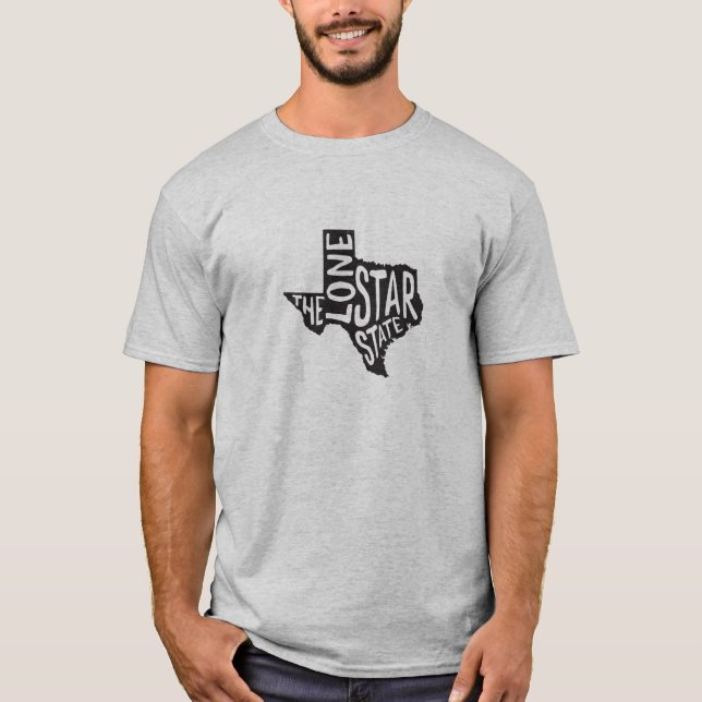 Texas: La camiseta estatal de una estrella solitar (Anverso)