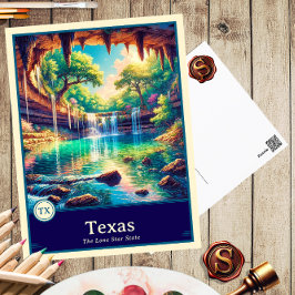 Texas | Postal con cubierta de estilo anime