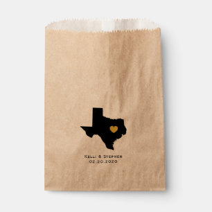 Texas Wedding Favor Treacks, bolsas de regalo