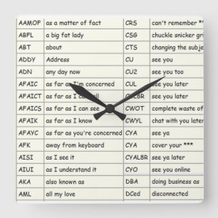 Texting - reloj de pared (thur de A D)