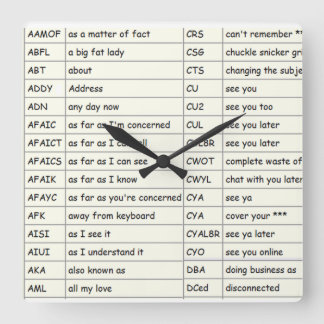 Texting - reloj de pared (thur de A D)