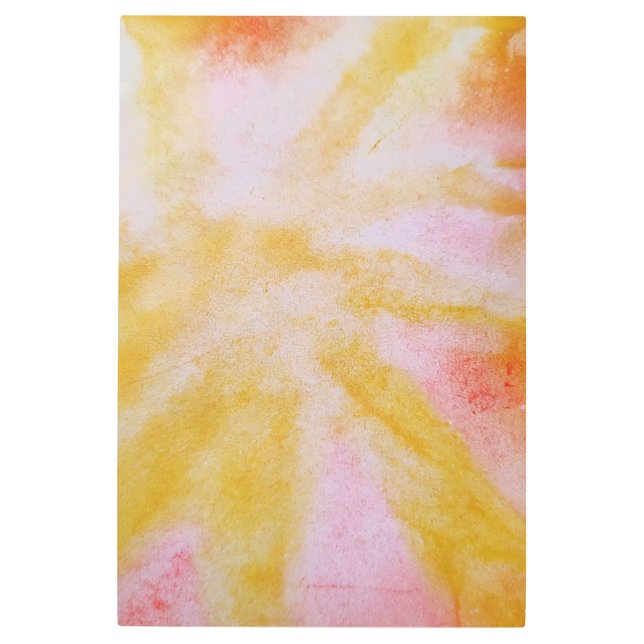 texto abstracto amarillo rosado rojo arte metaliza (Anverso)