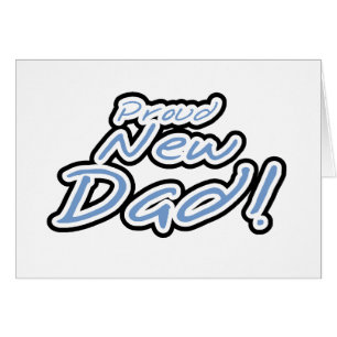 Texto azul/negro Orgulloso padre nuevo
