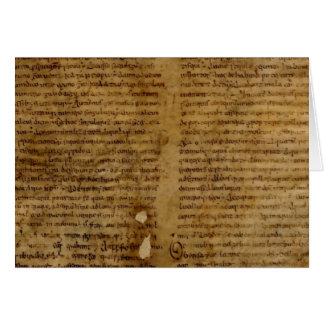 Texto con la escritura antigua, papel viejo del