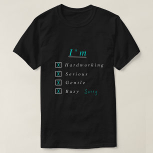 Texto de camiseta divertida y personalizada Diseño