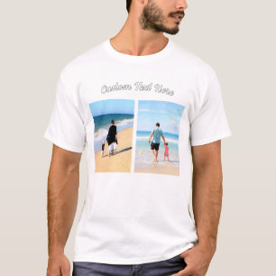 Texto de camiseta y Personalizado de Collage de fo