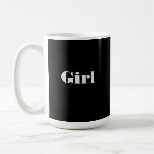 Texto de chica Normande con tazas clásicas de mug