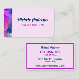 Texto de color de las tarjetas de mamá de fecha d