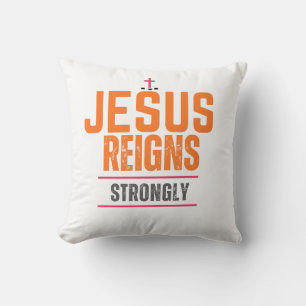 Texto de fe cristiana diseñado para almohada