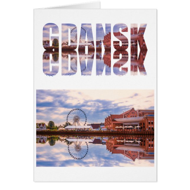 Texto de Gdansk con vista al casco antiguo con ref (Frente)