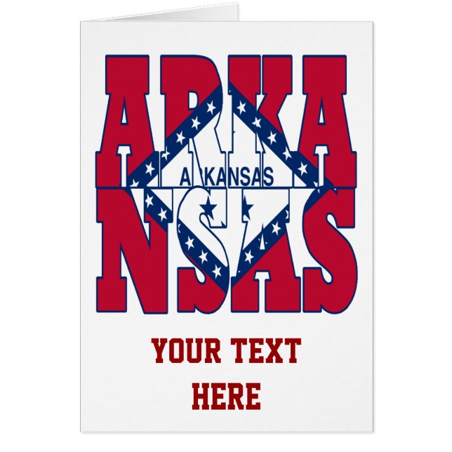 Texto de la bandera de estado de Arkansas (Frente)
